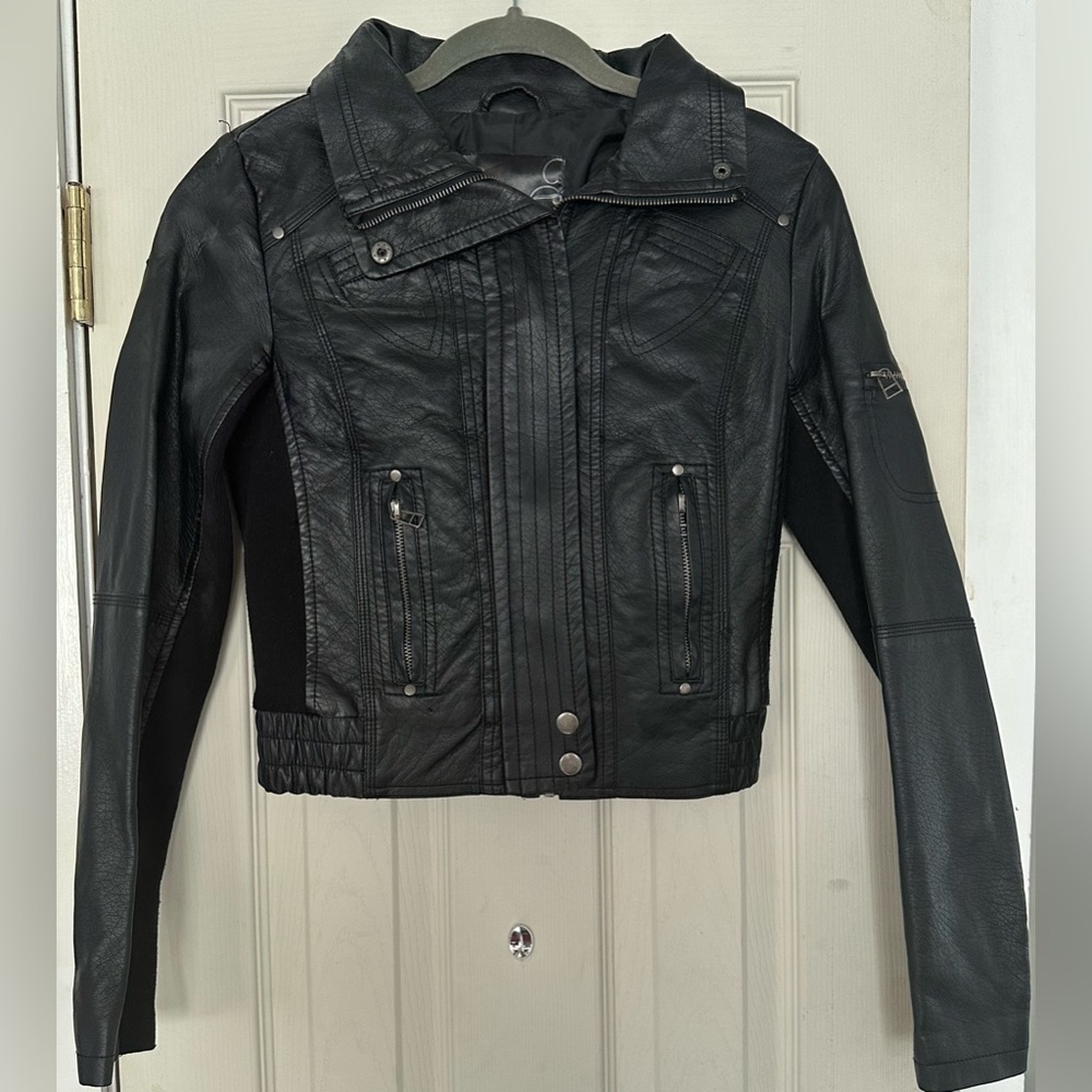 Mandee Faux Leather Jacket